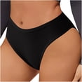 thumbnail image 1 of Jalioing Women's Underwear Ribbed Low Rise Briefs Breathable Full Coverage Underpants Ladies Comfortable Panties, 1 of 9