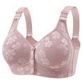 thumbnail image 1 of Jalioing Women's Wireless Bra with Adjustable Strap Front Closure Full Coverage Everyday Bras Plus Size Support Bra, 1 of 6