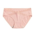 thumbnail image 1 of Jalioing Women's Cotton Underwear Ribbed Breathable Low Rise Briefs Comfortable Full Coverage Panties, 1 of 5