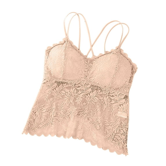 Jalioing Womens Lace Camisoles Top Pajamas Spaghetti Strap Tops Sleep V-Neck Cami Tees