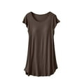 thumbnail image 1 of Sleeveless Nightgown with Built in Bra Womens Pajamas Nightdress Solid Color Loungewear Dress, 1 of 5
