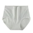 thumbnail image 1 of Jalioing Womens Plus Size Underwear Full-Coverage Cotton Panties High Waist Breathable Briefs, 1 of 3