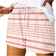 thumbnail image 1 of Jalioing Womens Print Casual Shorts Elastic Waist Drawstring Loose Shorts Summer Fashion Shorts with Pocket, 1 of 3