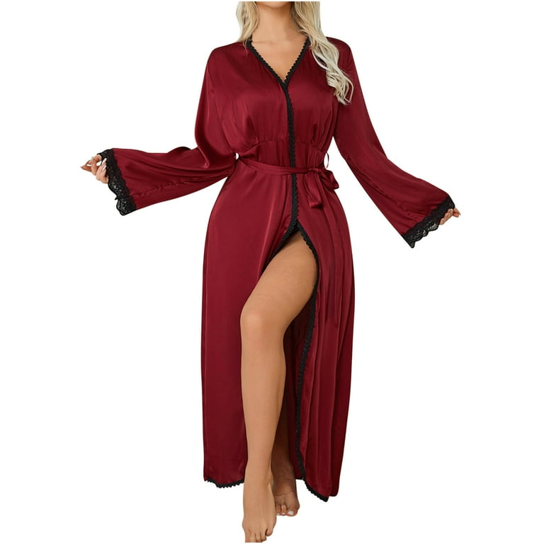 Satin maxi nightgown hotsell