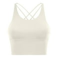 thumbnail image 1 of Jalioing Womens Workout Bras Cross Back High Impact Wireless Push Up Yoga Bra Gym Sport Running Crop Tank Tops, 1 of 5