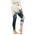 thumbnail image 1 of Jalioing Womens Yoga Leggings Stretchy High Waist Seamless Flattering Soft Tie-Dye Comfy Gym Trousers (Medium, Dark Gray), 1 of 5