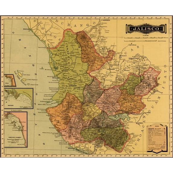 Jalisco - 1844 Poster Print (24 x 36)