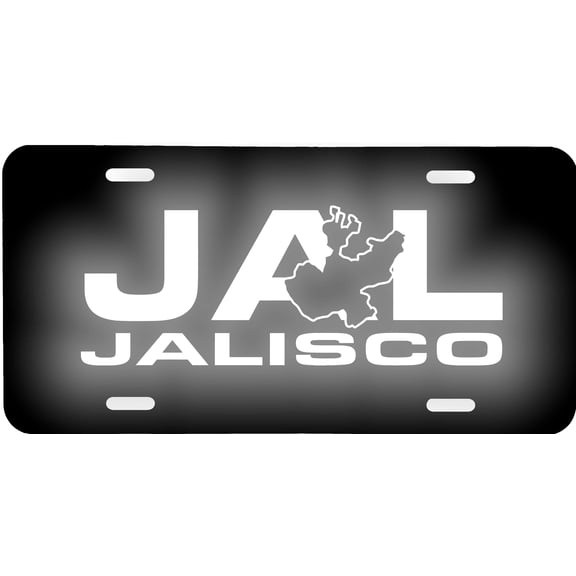 Jalisco Mexico Aluminum Vanity License Plate, 6'' x 12'' Reflective Lettering & Graphics, Tourist Souvenir Gift Sign