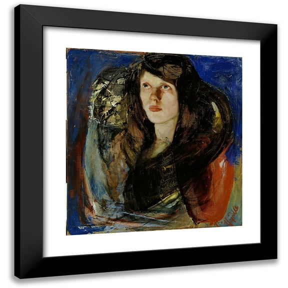 Jalmari Ruokokoski 12x13 Black Modern Framed Museum Art Print Titled - Love (1910)