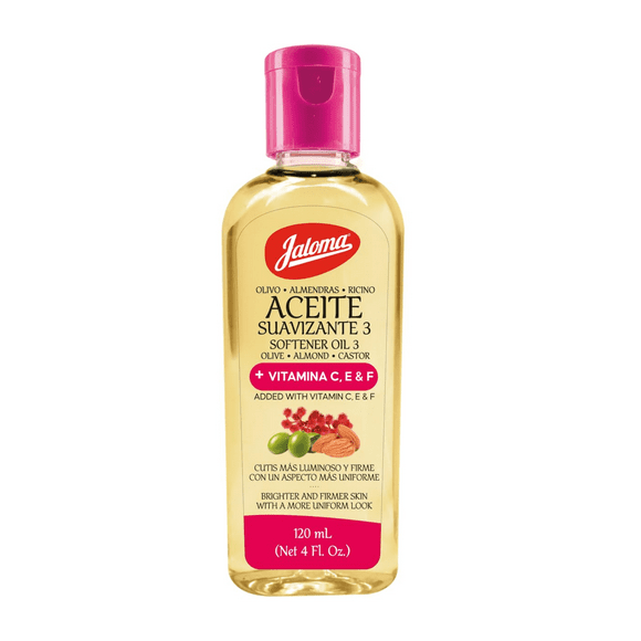 Jaloma Aceite 3 Olive Almond & Castor Oil for All Hair Types, 4 fl oz