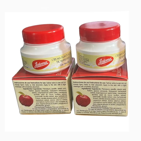 Jaloma Apple Softening Cream Suavizante de Manzana- 2-Pack (30 gr./Net Wt. 1.06 g each)