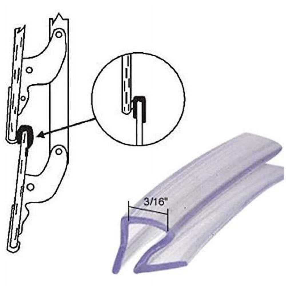 Jalousie And Louver Window Seal, Clear, 36 Ft.