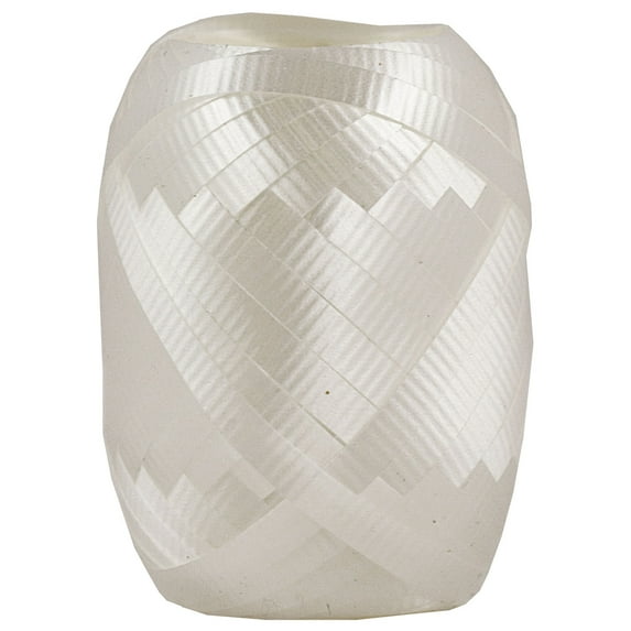 Jam Curling Ribbon, 66 Feet, White Grid, 6/Pack