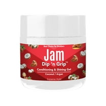 Jam Dip N Grip Coconut and Argan Shining Gel Extra Extreme Hold, Unisex, and Frizz Control (4oz)