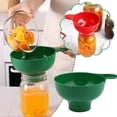 thumbnail image 1 of Jam Making Wide Mouth Funnel – Miyuadkai Plastic Canning Funnel Set for Regular & Wide Mouth Jars, Kitchen Preserving Tool with Storage Jar Funnels, Home Canning Supplies, 1 of 7