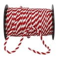 thumbnail image 1 of Jam Multi-Color Polyester Christmas Candy Cane Ribbon, 150' X 0.15", 1 of 5