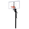 thumbnail image 1 of Jam Nitro Steel-Glass In Ground Adjustable Basketball System, Maroon, 1 of 1