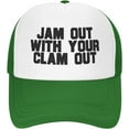 Jam Out with Your Clam Out Hat Unisex Adult Trucker Hats Adjustable Cap