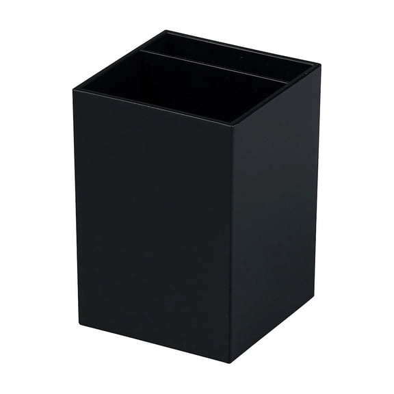 Jam Paper 2 Compartment Plastic Pen Holder Black (341Bl)