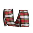 thumbnail image 1 of Jam Paper Christmas Multi-Color Polyester Plaid Ribbon, 20Yd X 2.5In, 1/Pack, 1 of 5