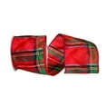 thumbnail image 1 of Jam Paper Plaid Christmas Multi-Color Polyester Ribbon, 10Yd X 4In, 1/Pack, 1 of 5