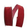 thumbnail image 1 of Jam Paper Velvet Ribbon, 2.5 In X 50 Yards, Burgundy, 2/Pack, 1 of 1