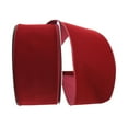 thumbnail image 1 of Jam Paper Velvet Ribbon, 6 In X 50 Yards, Burgundy, 2/Pack, 1 of 1