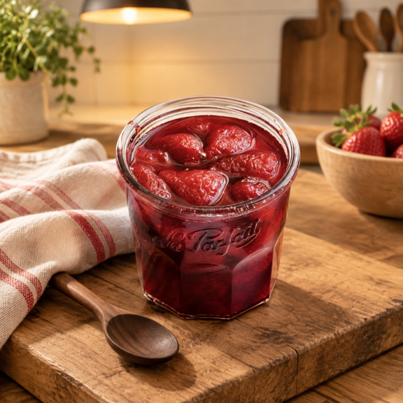 Jam Pot 324ml (11oz) Gl Snap Cover 6 Pack