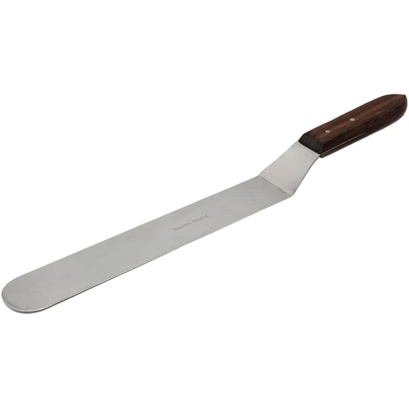 Jam Spreader for Peanut Butter Kitchen Spatula 12" Offset Blade for Baking and Cake Icing Stainless Steel & Wooden Handle