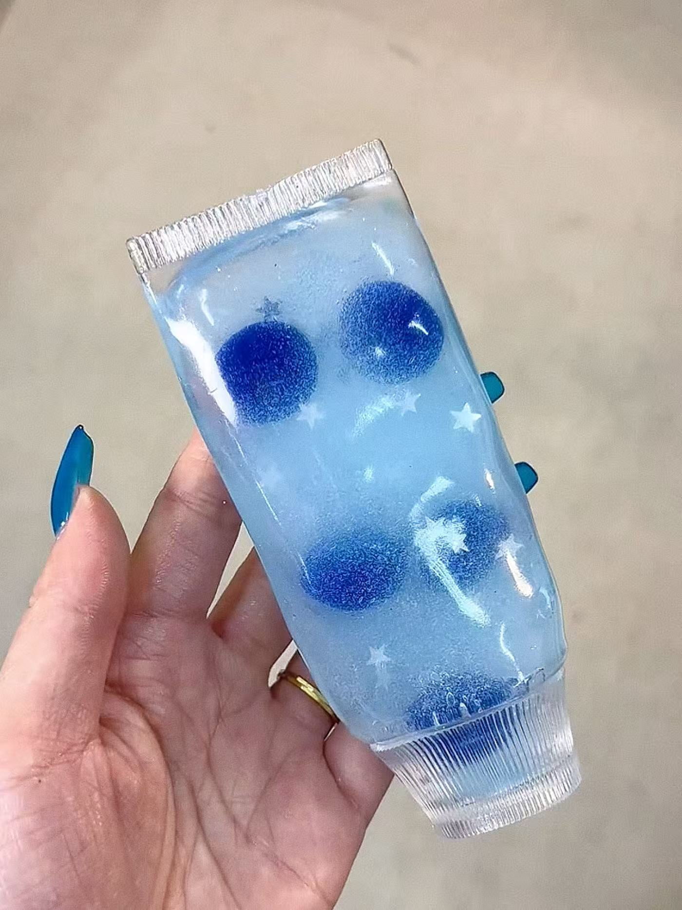 Jam Toothpaste Stress Ball Shapeable Fidget Squishy, Non-Bounce with Paste Feel for ASMR & Anxiety Relief, Adult Sensory Tool