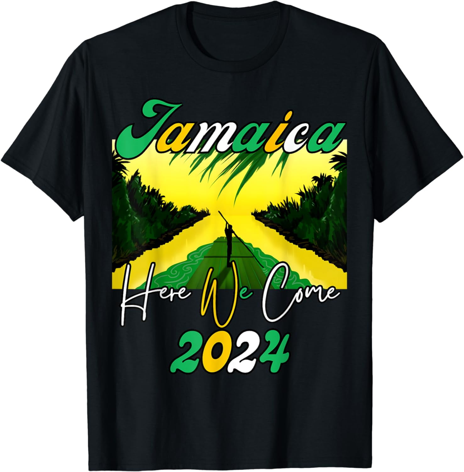 Jamaica 2024 Here We Come Matching Family Vacation Trip TShirt