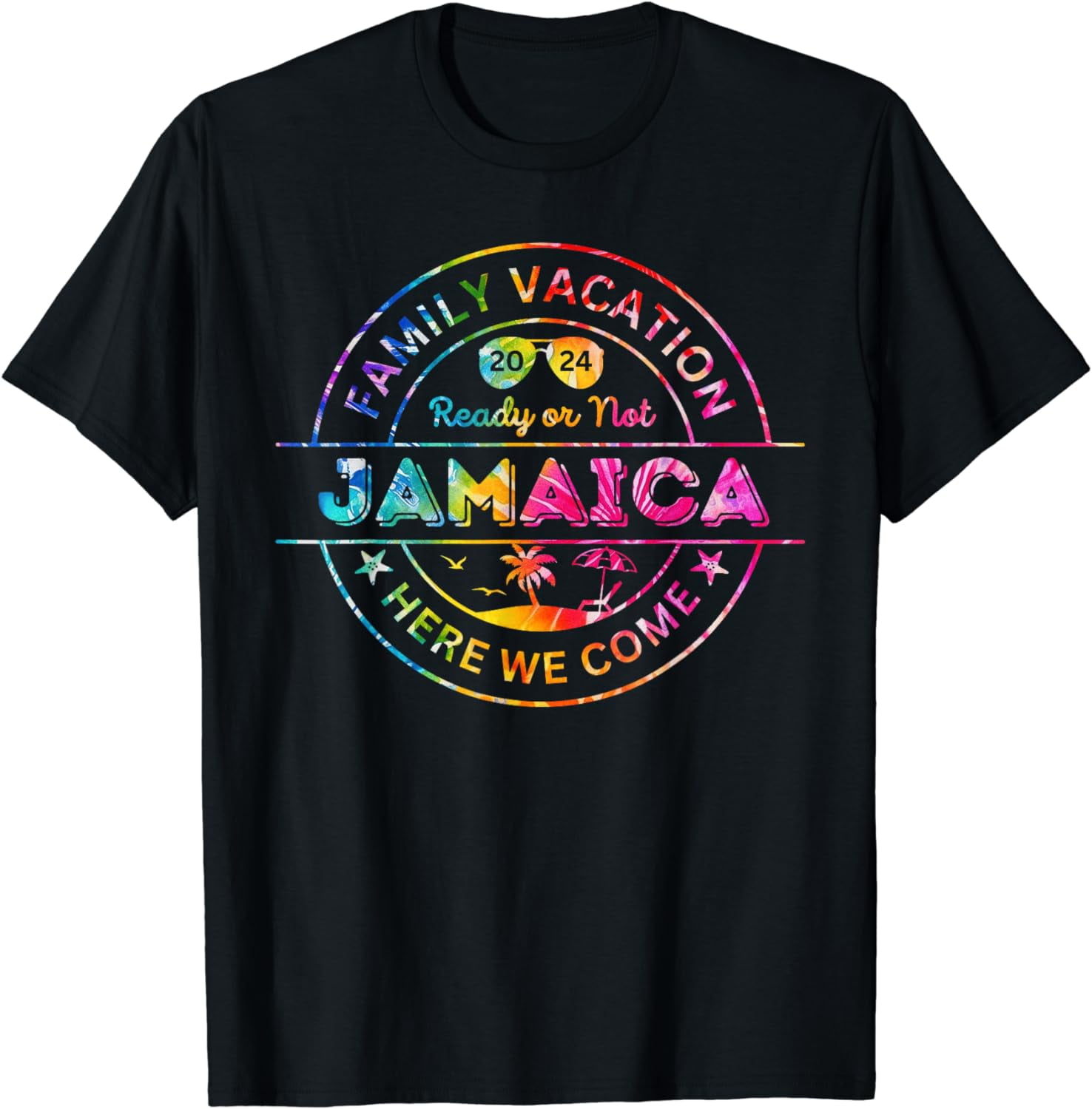 Jamaica 2024 Tie Dye Family Vacation Matching Vacay Jamaican TShirt
