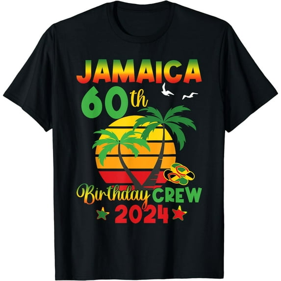 Jamaica 60th Birthday Crew 60 Year Old Girls Trip Vacation T-Shirt