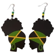 Jamaica Afro Puff Earrings