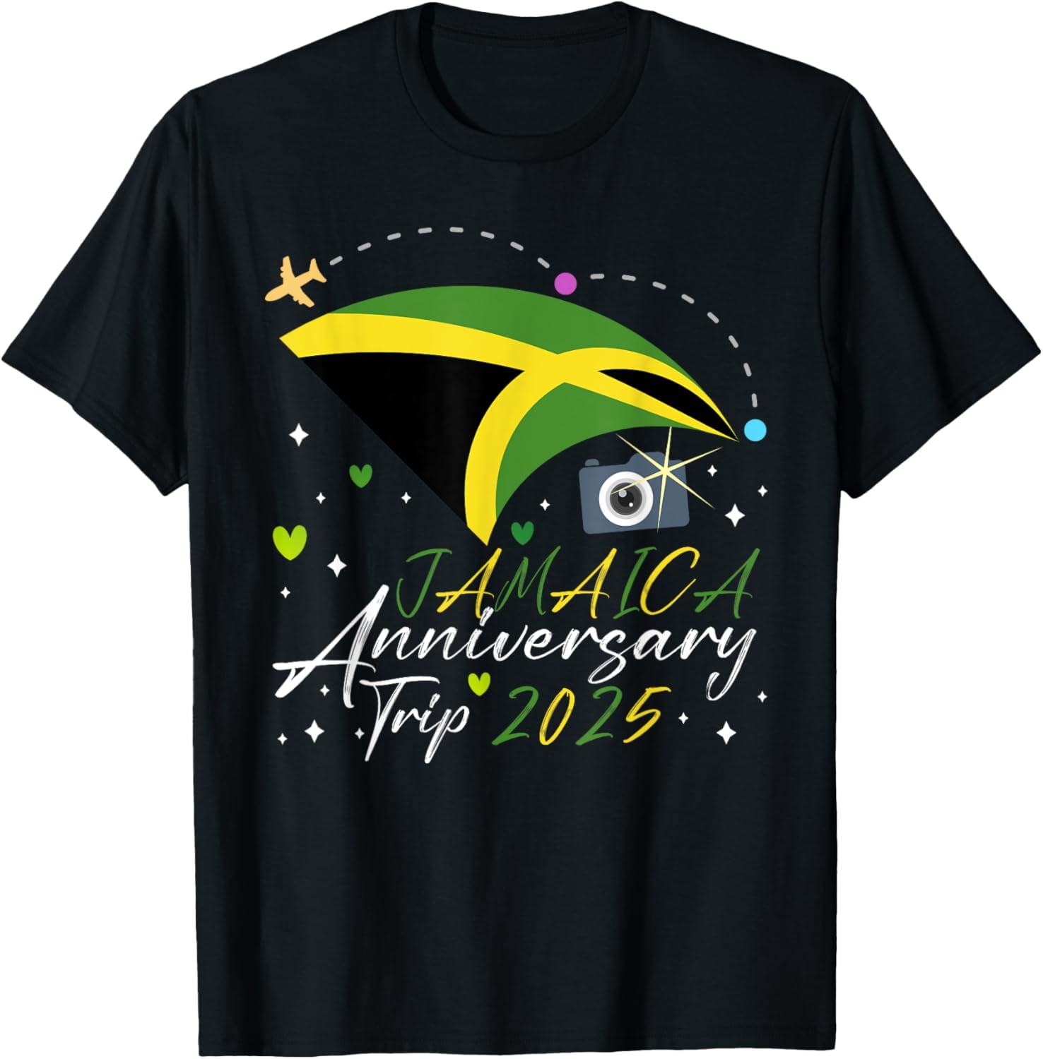Jamaica Anniversary Trip 2025 Cute Couples Marriage Wedding TShirt