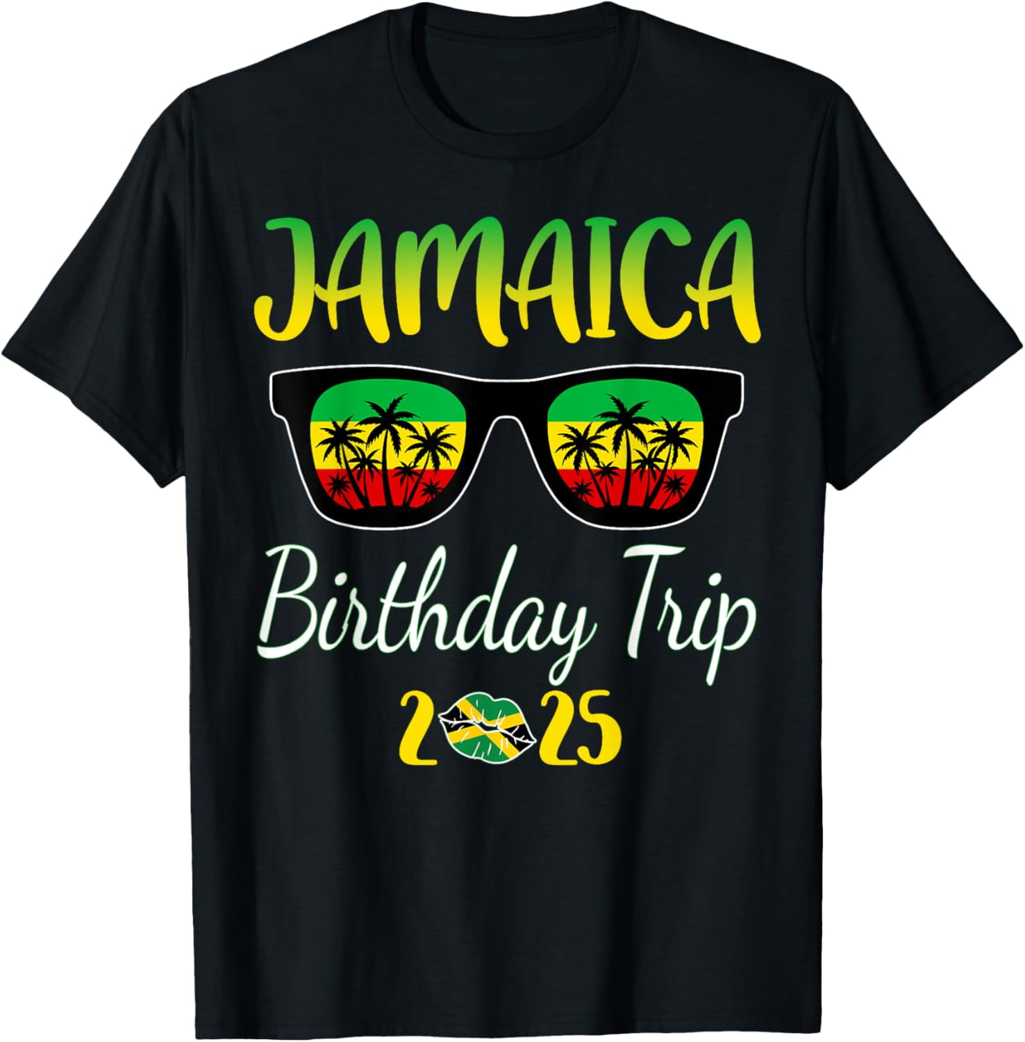 Jamaica Birthday Trip 2025 Funny Family Matching TShirt