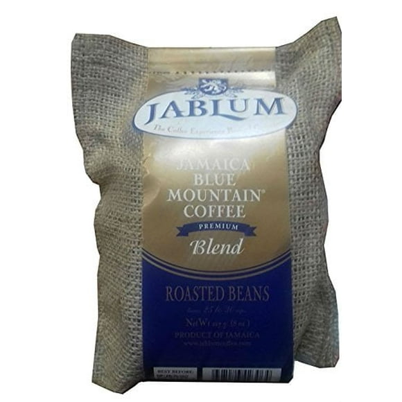 Jamaica Blue Mountain Premium Blend Whole Beans Coffee- 8 Ounces