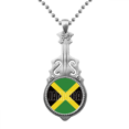 thumbnail image 1 of Jamaica Country Flag Name Pendant Jewelry Music Guitar Torque Hangtag, 1 of 4