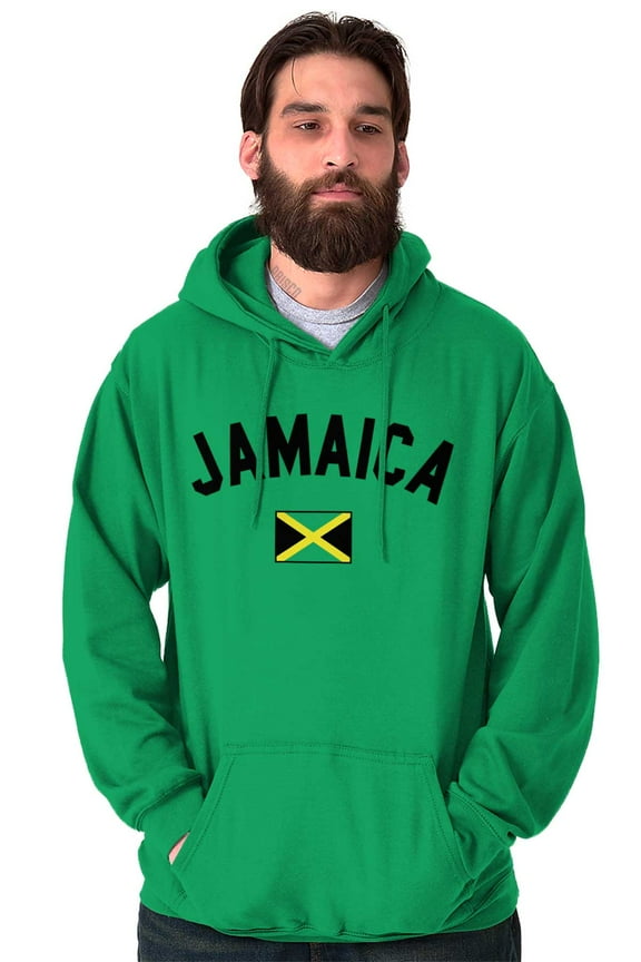 Jamaica Country Flag Soccer Fan Pride Hoodie Sweatshirt Women Men Brisco Brands S
