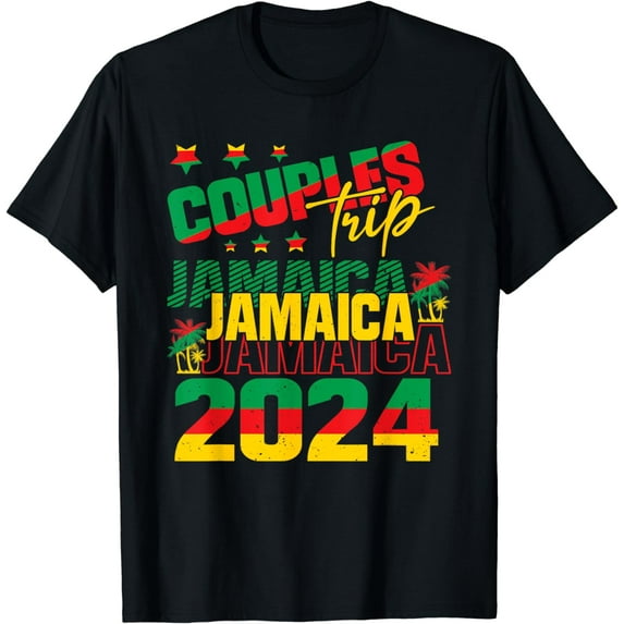 Jamaica Couples Trip Anniversary Vacation Caribbean T-Shirt