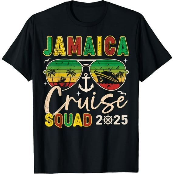 Jamaica Cruise Squad 2025 Summer Vacation Travel Vintage T-Shirt