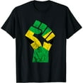 thumbnail image 1 of Jamaica Fist Jamaican Pride Jamaican Flag Caribbean Trip T-Shirt, 1 of 4