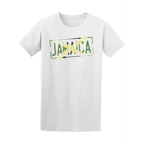 Jamaica Flag Art Word T-Shirt Men -Image by Shutterstock, Male Small