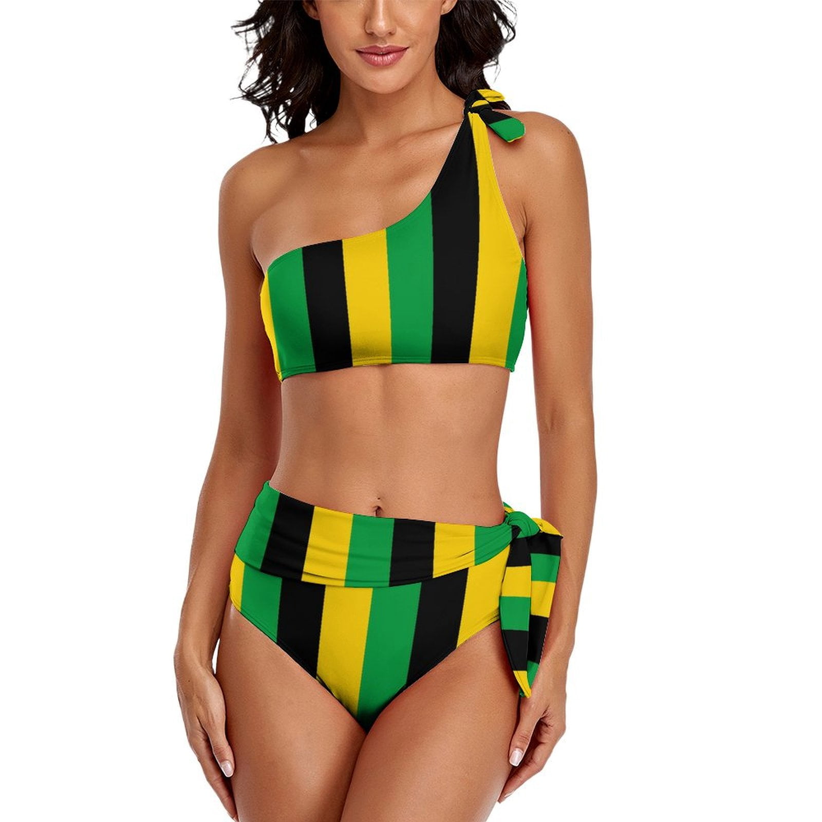 JAMAICA PUSH-UP BIKINI SWIMSUIT SET- FLAG