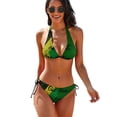 thumbnail image 1 of Jamaica Flag Bikini Swimsuit Push Up Colors of Jamaica Art High Cut Bikini Set Fantasy Swimwear Women Sport Beach Wear, 1 of 5