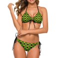 thumbnail image 1 of Jamaica Flag Bikinis Set Jamaican Fashion Bikini Swimsuit Push Up Side Beach Swimwear Women, 1 of 5