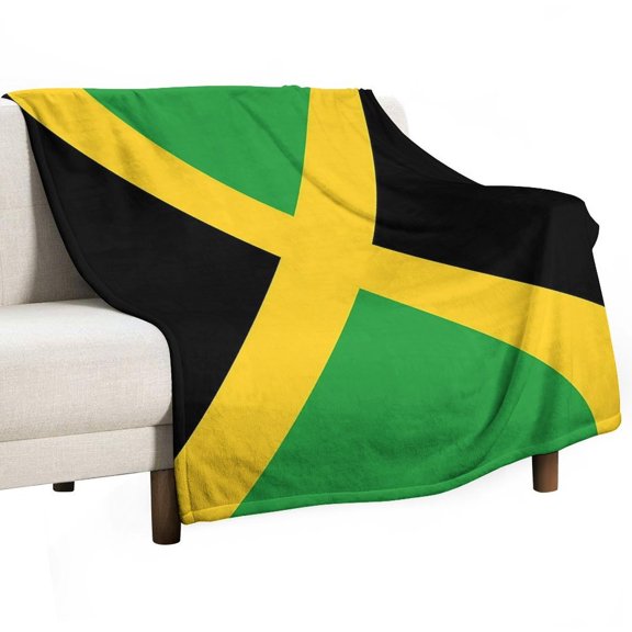 Jamaica Flag Blanket for Bed Throw Blanket for Women, Men Super Soft Plush Blanket Throw, Print Blanket