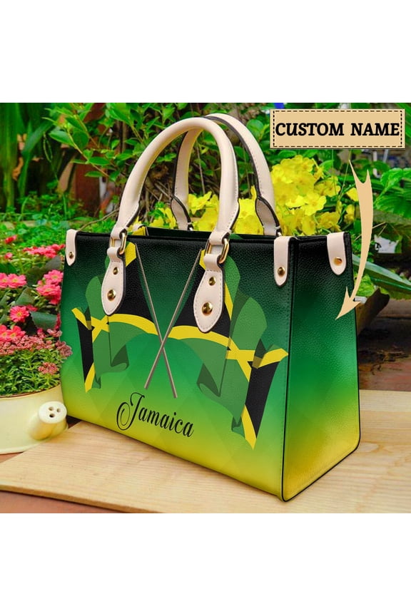 Jamaica Flag Brand Designer Crossbody Bag For Ladies Girls Patriotic Pride Totes Premium Leather Shoulder Bag New Trendy Fashion