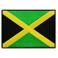 thumbnail image 1 of Jamaica Flag Embroidered Iron-on Patch, 1 of 1