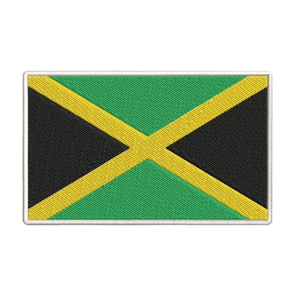 Jamaica Flag Embroidered Iron-on Patch